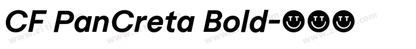 CF PanCreta Bold字体转换